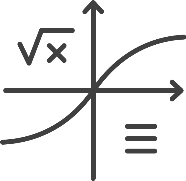 Math graph icon