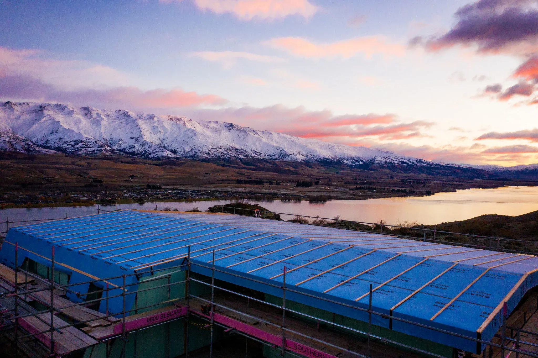 Sustainable eHaus eco home under construction in Central Lakes