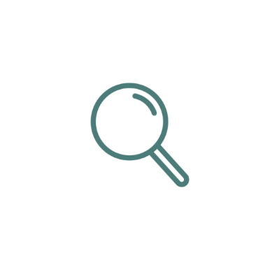 Looking glass icon (green)